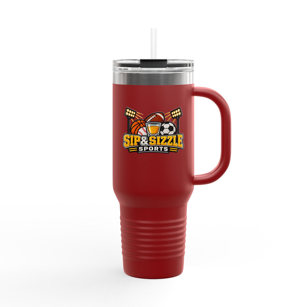 Sports Logo 40oz Insulated Travel Mug - 'Sip & Sizzle' Cold/Hot Tumbler