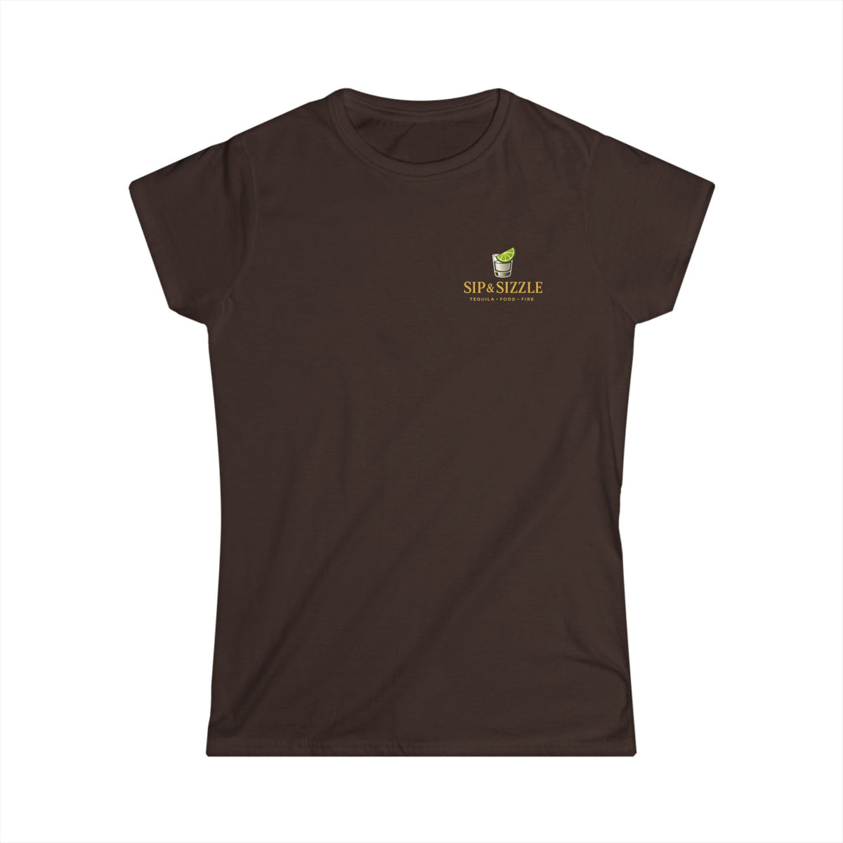 Women's Tee — "Sip & Savor" Mini Coffee Cup Graphic