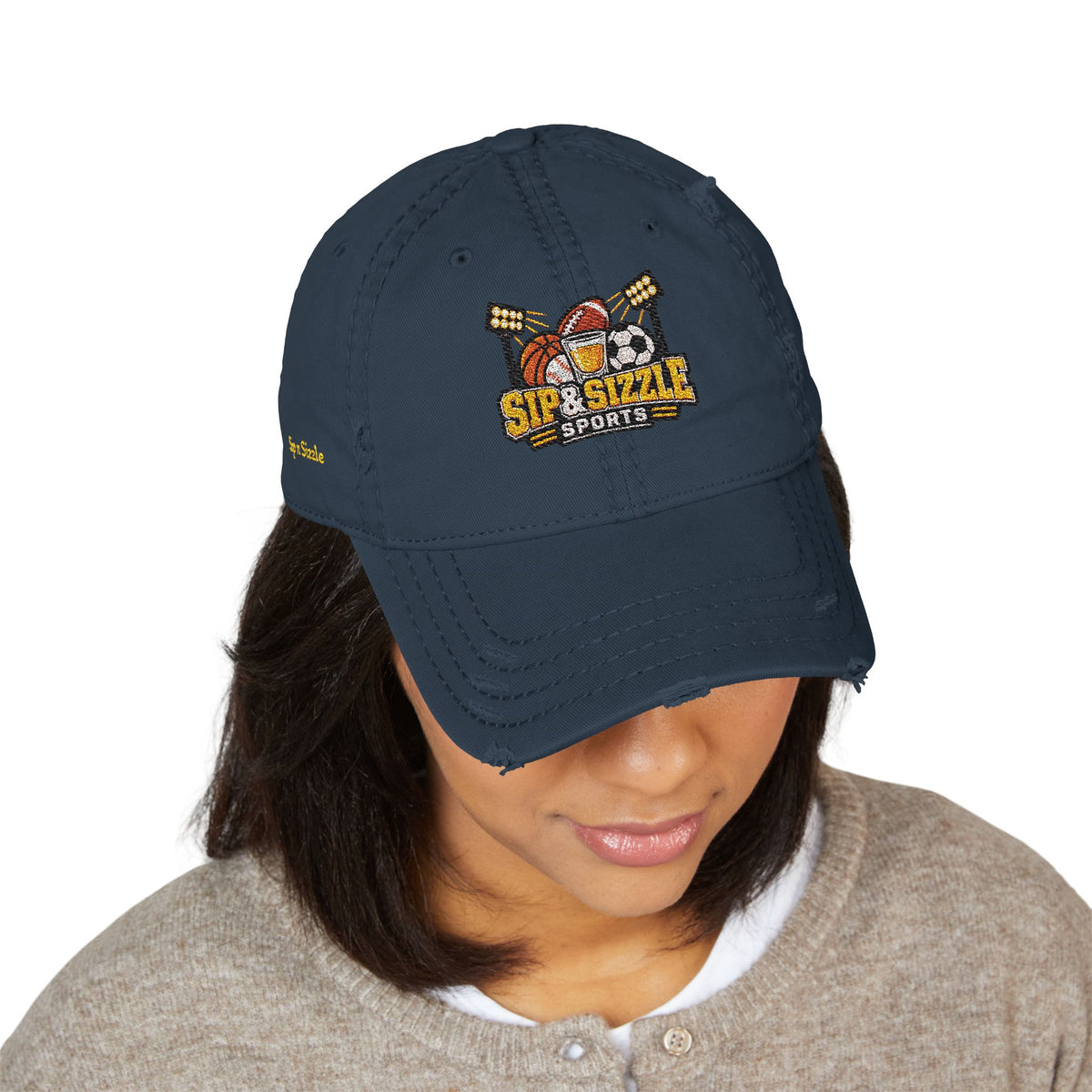 Distressed Dad Hat (Embroidery)